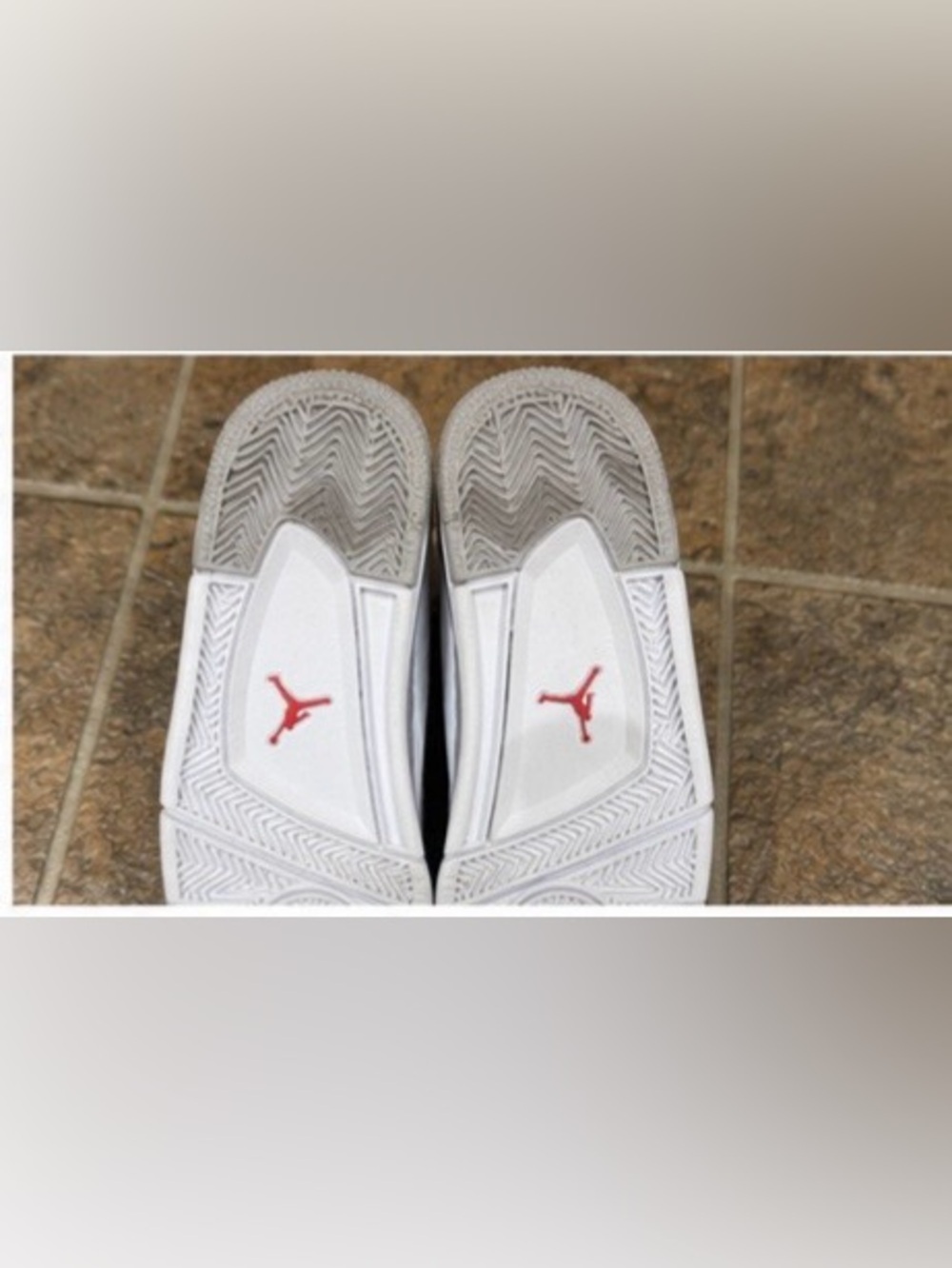 Nike AirJordan 4 Retro GS White Cement Sz 4Y Youth Sneakers GOAT Verified w/ Box - Picture 8 of 12